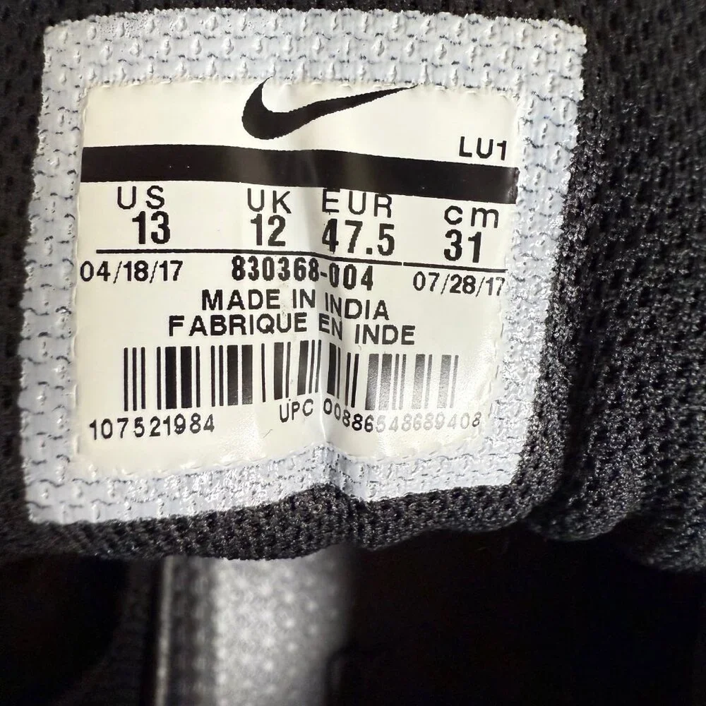 Nike Air Mavin 2 low Men's basketball shoes Black and Grey - Picture 7 of 8